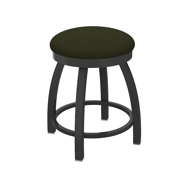 18" Swivel Vanity Stool, Pewter Finish, Canter Pine Seat